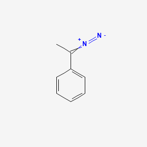 molecular formula C8H8N2 B15483788 Benzene, (1-diazoethyl)- CAS No. 22293-10-3