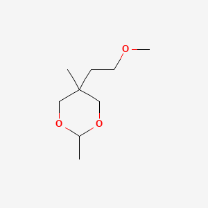 molecular formula C9H18O3 B15483802 m-DIOXANE, 5-(2-METHOXYETHYL)-2,5-DIMETHYL-, (Z)- CAS No. 22644-75-3
