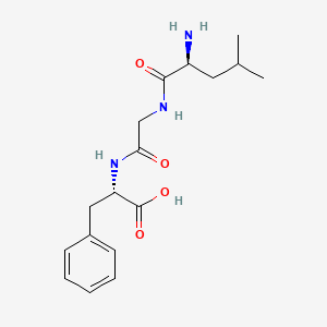 molecular formula C17H25N3O4 B15483828 (2S)-2-[[2-[[(2S)-2-amino-4-methylpentanoyl]amino]acetyl]amino]-3-phenylpropanoic acid CAS No. 17608-53-6