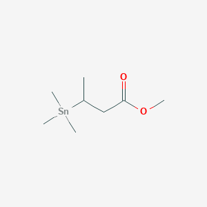 molecular formula C8H18O2Sn B15483837 Methyl 3-(trimethylstannyl)butanoate CAS No. 21841-28-1