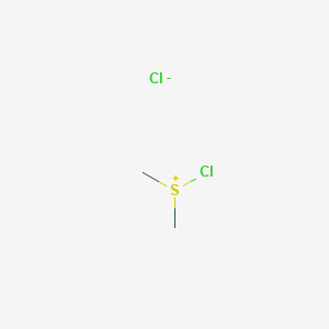 molecular formula C2H6Cl2S B15483903 Sulfonium, chlorodimethyl-, chloride CAS No. 23372-58-9