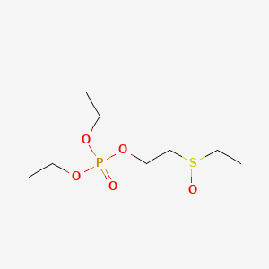 molecular formula C8H19O5PS B15484056 Phosphoric acid, diethyl 2-(ethylsulfinyl)ethyl ester CAS No. 23052-55-3