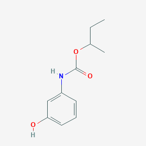 molecular formula C11H15NO3 B15484237 butan-2-yl N-(3-hydroxyphenyl)carbamate CAS No. 13683-94-8