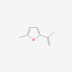 molecular formula C8H10O B15484245 Furan, 2-methyl-5-(1-methylethenyl)- CAS No. 10599-66-3