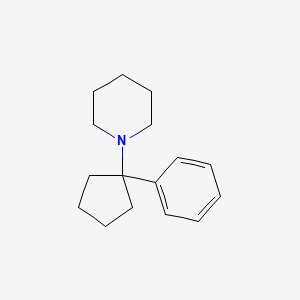 molecular formula C16H23N B15484260 1-(1-Phenylcyclopentyl)piperidine CAS No. 23036-19-3
