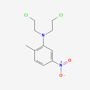 molecular formula C11H14Cl2N2O2 B15484322 o-Toluidine, N,N-bis(2-chloroethyl)-5-nitro- CAS No. 21447-45-0