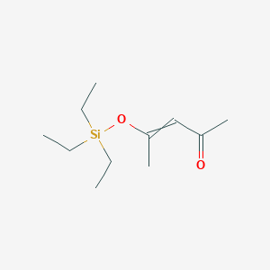 molecular formula C11H22O2Si B15484330 4-[(Triethylsilyl)oxy]pent-3-en-2-one CAS No. 17963-47-2
