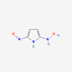 molecular formula C4H5N3O2 B15484436 N-Hydroxy-5-nitroso-1H-pyrrol-2-amine CAS No. 14445-80-8