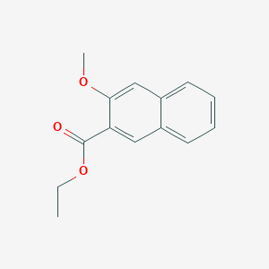 molecular formula C14H14O3 B15484483 Ethyl 3-methoxy-2-naphthoate CAS No. 7147-28-6