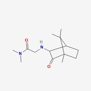 molecular formula C14H24N2O2 B15484503 N,N-Dimethyl-2-((2-oxo-3-bornyl)amino)acetamide CAS No. 22662-93-7