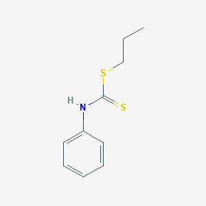 molecular formula C10H13NS2 B15484516 Carbamodithioic acid, phenyl-, propyl ester CAS No. 14549-43-0