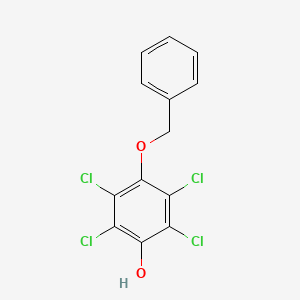 molecular formula C13H8Cl4O2 B15484531 Phenol, 2,3,5,6-tetrachloro-4-(phenylmethoxy)- CAS No. 17811-54-0