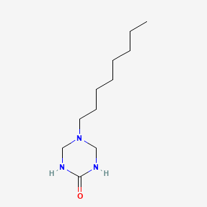 molecular formula C11H23N3O B15484608 5-Octyl-1,3,5-triazinan-2-one CAS No. 6827-91-4