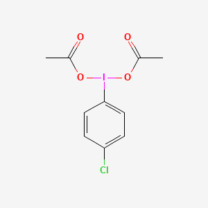 molecular formula C10H10ClIO4 B15484623 Iodine, bis(acetyloxy)(4-chlorophenyl)- CAS No. 6973-73-5