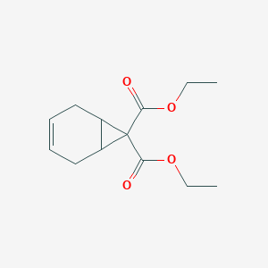 molecular formula C13H18O4 B15484717 Diethyl bicyclo[4.1.0]hept-3-ene-7,7-dicarboxylate CAS No. 21331-57-7