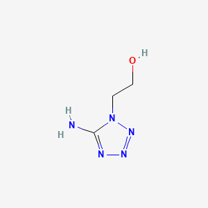 molecular formula C3H7N5O B15484786 1H-Tetrazole-1-ethanol, 5-amino- CAS No. 15284-29-4