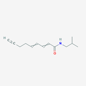 molecular formula C13H19NO B15484848 N-(2-methylpropyl)nona-2,4-dien-8-ynamide CAS No. 18679-26-0
