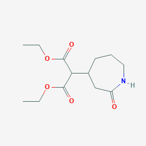 molecular formula C13H21NO5 B15484890 Diethyl (2-oxoazepan-4-yl)propanedioate CAS No. 18753-63-4