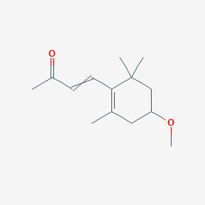 molecular formula C14H22O2 B15485007 4-(4-Methoxy-2,6,6-trimethylcyclohex-1-en-1-yl)but-3-en-2-one CAS No. 22555-94-8