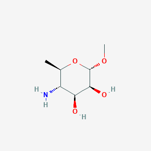 molecular formula C7H15NO4 B15485021 alpha-D-Mannopyranoside, methyl 4-amino-4,6-dideoxy- CAS No. 20881-87-2