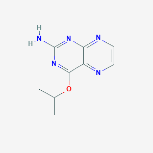 molecular formula C9H11N5O B15485080 2-Pteridinamine, 4-(1-methylethoxy)- CAS No. 13005-90-8
