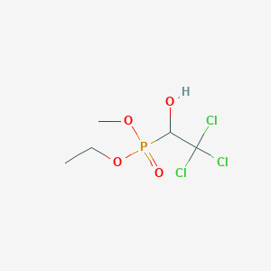 molecular formula C5H10Cl3O4P B15485155 Ethyl methyl (2,2,2-trichloro-1-hydroxyethyl)phosphonate CAS No. 19239-56-6
