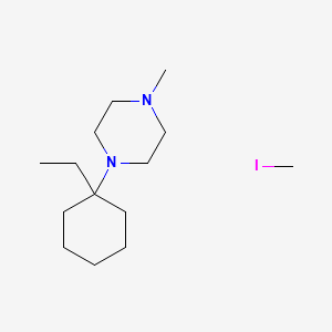 molecular formula C14H29IN2 B15485161 Piperazinium, 1,1-dimethyl-4-(1-ethylcyclohexyl)-, iodide CAS No. 21602-45-9