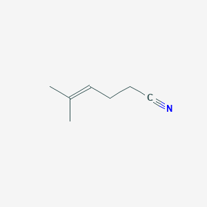 molecular formula C7H11N B15485260 4-Hexenenitrile, 5-methyl- CAS No. 23089-87-4