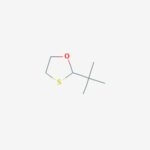 molecular formula C7H14OS B15485286 1,3-Oxathiolane, 2-(1,1-dimethylethyl)- CAS No. 17643-69-5