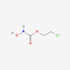 molecular formula C3H6ClNO3 B15485296 Carbamic acid, hydroxy-, 2-chloroethyl ester CAS No. 7162-18-7