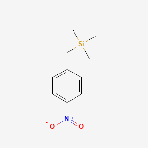 molecular formula C10H15NO2Si B15485427 Trimethyl[(4-nitrophenyl)methyl]silane CAS No. 17876-77-6