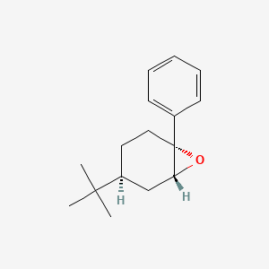 molecular formula C16H22O B15485467 7-Oxabicyclo(4.1.0)heptane, 4-tert-butyl-1-phenyl- CAS No. 17851-86-4