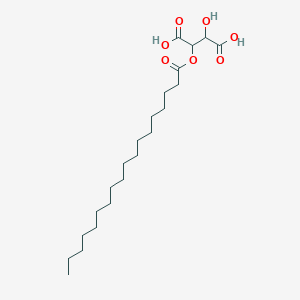 molecular formula C22H40O7 B15485524 2-Hydroxy-3-(octadecanoyloxy)butanedioic acid CAS No. 23377-56-2