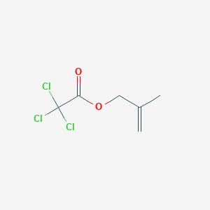 molecular formula C6H7Cl3O2 B15485559 Acetic acid, trichloro-, 2-methyl-2-propenyl ester CAS No. 17542-18-6