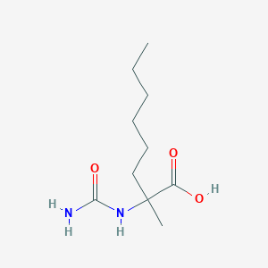 molecular formula C10H20N2O3 B15485613 2-(Carbamoylamino)-2-methyloctanoic acid CAS No. 6935-77-9