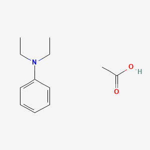molecular formula C12H19NO2 B15485641 Acetic acid--N,N-diethylaniline (1/1) CAS No. 6670-70-8