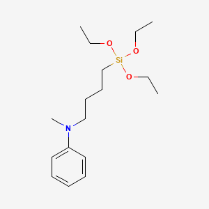molecular formula C17H31NO3Si B15485693 N-Methyl-N-[4-(triethoxysilyl)butyl]aniline CAS No. 13497-17-1