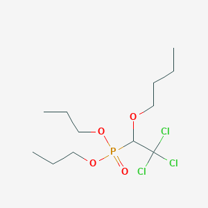 molecular formula C12H24Cl3O4P B15485739 Dipropyl (1-butoxy-2,2,2-trichloroethyl)phosphonate CAS No. 20447-03-4