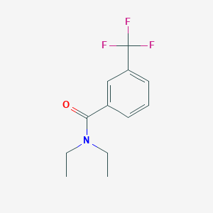 molecular formula C12H14F3NO B15485873 Benzamide, N,N-diethyl-3-(trifluoromethyl)- CAS No. 10366-85-5
