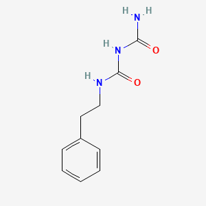 molecular formula C10H13N3O2 B15485977 Biuret, 1-phenethyl- CAS No. 6774-15-8