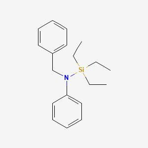 molecular formula C19H27NSi B15485985 Silanamine, 1,1,1-triethyl-N-phenyl-N-(phenylmethyl)- CAS No. 18641-46-8