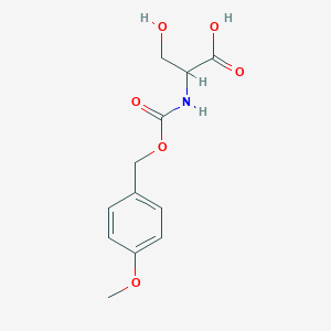 molecular formula C12H15NO6 B15486033 N-(((4-Methoxyphenyl)methoxy)carbonyl)-L-serine CAS No. 20890-93-1