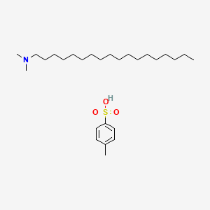 molecular formula C27H51NO3S B15486082 N,N-dimethyloctadecan-1-amine;4-methylbenzenesulfonic acid CAS No. 7002-60-0