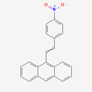 molecular formula C22H15NO2 B15486115 Anthracene, 9-[2-(4-nitrophenyl)ethenyl]- CAS No. 22271-30-3