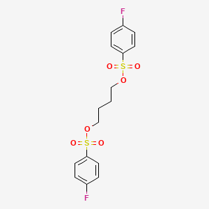 molecular formula C16H16F2O6S2 B15486252 Butane-1,4-diyl bis(4-fluorobenzenesulfonate) CAS No. 7147-88-8