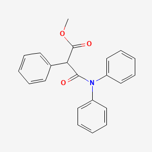 molecular formula C22H19NO3 B15486292 Methyl 3-(diphenylamino)-3-oxo-2-phenylpropanoate CAS No. 6636-17-5