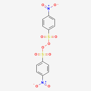 molecular formula C12H8N2O10S2 B15486361 Peroxide, bis[(4-nitrophenyl)sulfonyl] CAS No. 6209-72-9
