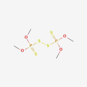 molecular formula C4H12O4P2S4 B15486408 Thioperoxydiphosphoric acid ([(HO)2P(S)]2S2), tetramethyl ester CAS No. 5930-71-2