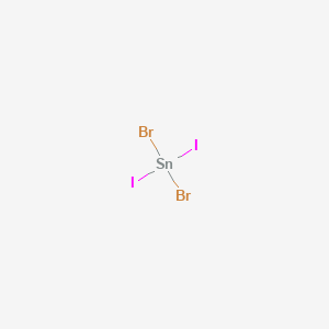 molecular formula Br2I2Sn B15486414 Dibromo(diiodo)stannane CAS No. 13550-40-8
