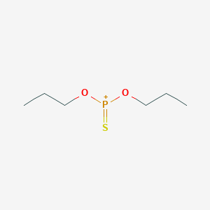 molecular formula C6H14O2PS+ B15486422 Dipropoxy(sulfanylidene)phosphanium CAS No. 14609-96-2